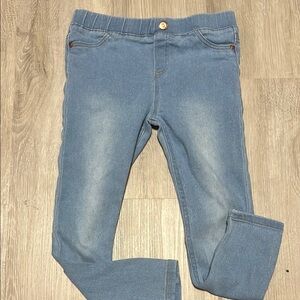 Bella & Birdie Stretchy Light Blue Denim Leggings Size 7-8
